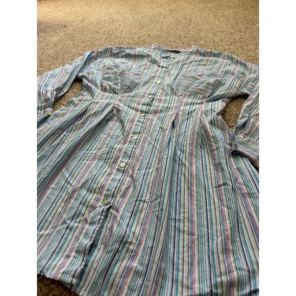 ZARA pin stripe SHIRT DRESS, size small, Crisp feel, lightweight - Picture 2 of 7